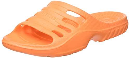 Beco Badeschuhe Kinder – leichte EVA Badesandalen Kinder für Mädchen & Jungen, komfortable Badeschlappen Kinder ideal für Schwimmbad oder Strand – in Orange, Größe: 33