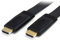 StarTech - 5m Flat High Speed HDMI Cable with Ethernet Ultra HD 4kx2k - Câble vidéo Audio réseau - HDMI - 28 AWG - HDMI 19 Broches (M) - HDMI 19 Broches (M) - 5 m - blindé - Noir