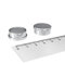 20 x Edelstahl Büromagnet, 22x9 mm, Pinnwand, Kühlschrank, Whiteboard