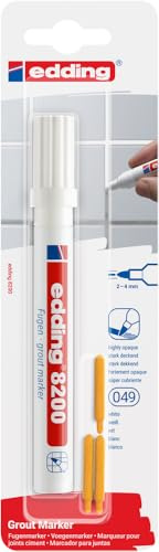 Edding Spezialmarker 8200 Fugenmarker Reparieren&Pflegen zu Hause 2-4mm weiß