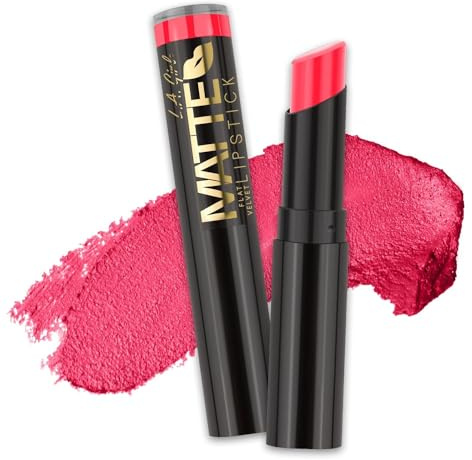 L.A. Girl Matte Flat Velvet Lipstick, Hot Stuff GLC807