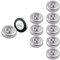 SOAIY Luce adesiva a batteria Luci Armadio Luce notturna con 3AAA Batterie Risparmio energetico Leggerissimo per Cucina, Corridoio, Scale, Camere per bambini, Garage (10 pz)