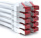 deleyCON 10x 0,25m Câble Patch CAT6 PIMF S/FTP un Blindage CAT-6 RJ45 Câble Réseau Câble Ethernet LAN DSL Routeur Modem Point D'Accès Patch Panels - Blanc