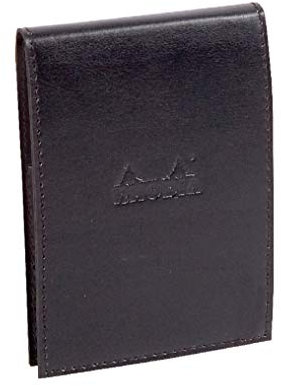 Rhodia 218139C ePURE N°13 Notizblock (mit Schutzhülle aus Kunstleder, 11,5 x 15,8 cm, 80g, elfenbein, liniert) 1 Set schwarz