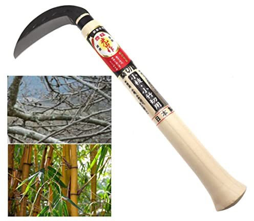 Japanische Handsichel Klinge Stahl Yasugi Unkraut jäten Unkrautvernichter Gartenwerkzeug Gartenarbeit Sichel Hergestellt in Japan
