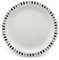 Harfield Black & Grey Stripes 23cm Patterned Plate - Pack of 4 - Reusable Virtualy Unbreakable Polycarbonate Plastic Dishwasher Safe Children's Plates