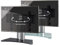 VCM Universal TV VESA Standfuß Aufsatz Erhöhung Alu Fernseh Ständer Glas WindoxaMini Mattglas