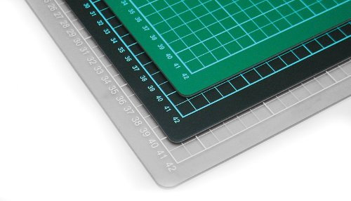 Selbstheilende Schneidematte 1,50x1m, schwarz mit einseitigem Raster – Schneidematte Großformat, Schneidematte für Werbetechnik, Architektur, Modellbau