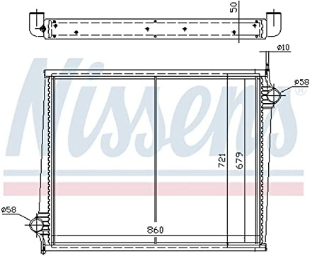 NISSENS 64068A Kühler Motorkühlung Kühler Wasserkühler Motorkühler für SCANIA 4 - series 10570473 10570482 1365371