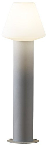 Gnosjö Konstsmide Außenleuchte, Barletta Sockelleuchte, grau, 19 x 19 x 60 cm, 3 ml, 7272-302