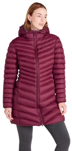 Mountain Warehouse Florence II Womens Long Padded Jacket Burgundy 6