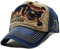 Baseballcap Fight Skull Distressed Snapback Vintage Used Look Golf Sport Outdoor Kappe Mütze Cap Schirmmütze Basecap verstellbar (dunkelblau)