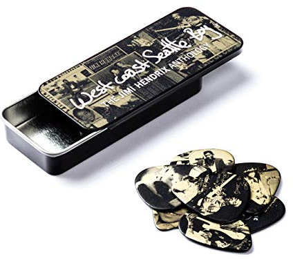 DUNLOP JHPT10H 12 PICKS TIN BOX JIMI HENDRIX HEAVY