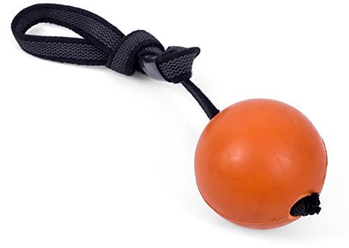 Petface (Seriously Strong by Petface) Solid Rubber Rope Ball Dog Toy, Medium