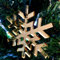 Super Cool Creations Weihnachtsbaumschmuck, Schneeflocke, Kristall, verspiegelt, goldfarben, 10 Stück