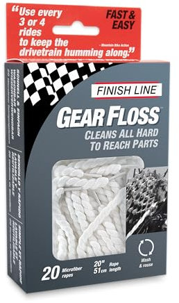 Finish Line Sonstige Reinigungsgerät und fäden Gear Floss (20 Stück), Mehrfarbig, 1 Count (Pack of 1)