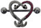 Pain-is-Art Brustwarzenpiercing SCHLANGEN aus Chirurgenstahl mit rosa Kristallen - Nipple Shield Brustpiercing