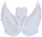 Approx.50pcs Wedding Table Wine Glass Place Name Cards Swan Shape (White)