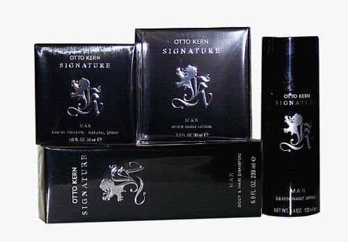 OTTO KERN SIGNATURE MAN 4 tlg. Setangebot: After Shave Lotion 50 ml + Eau de Toilette Spray 30 ml + Body & Hair Shampoo 200 ml + Deo Spray 150 ml