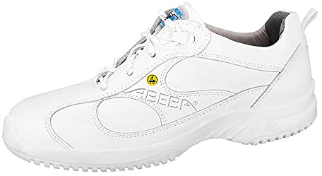 ABEBA 36750 UNI6 ESD Niedriger Schuh, O2, FO, SRC, Weiß, Größe 36