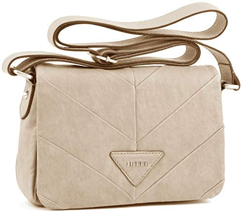 JETTE Mrs. Stevens small Shoulder Bag 4030001013, Damen Schultertaschen, Grau (light grey 801), 22x15x6 cm (B x H x T)