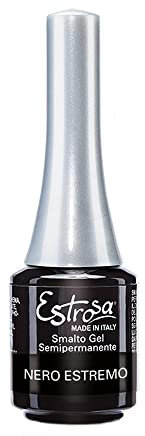 Estrosa Smalto Gel Semipermanente Nero Estremo - 100 gr