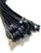 Nylon Plastic Cable Ties Long and Wide Extra Large Zip Ties Black and White wrap 20pieces (Black, 7.2mm x 400mm)