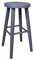 Magnetic Mobel Stück Holz Buche hell Heller Holzhocker Barstuhl Stuhl Barhocker 60 cm (Grau)