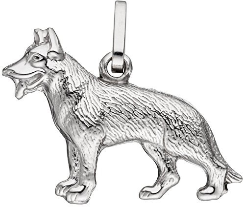 Jobo Damen-Anhänger Schäferhund aus 925 Sterling Silber