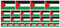 INDIGOS UG - Mini Aufkleber Set - Pack glatt - 4x 51x31mm+ 12x 33x20mm + 10x 20x12mm - Palestina - Flagge - Banner - Standarte fürs Auto, Büro, zu Hause und die Schule - Set of 26 - für Auto, Laptop