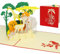 LINPOPUP®, Pop Up 3D Karte, Geburtstagskarte, Glückwunschkarte, Zoo Gutschein, Safari, N221