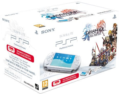 Sony PSP 3000 Series Slim and Lite Handheld Console (White) with Final Fantasy Dissidia Bundle [Import anglais]