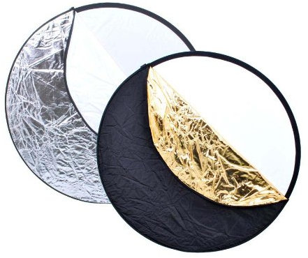 moderntex 5in1 Reflektoren Set rund, 107cm, Faltreflektor