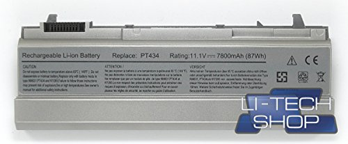 LI-TECH Batteria Compatibile 9 Celle 7800mAh per dell Latitude E6510 Computer PILA 7.8Ah