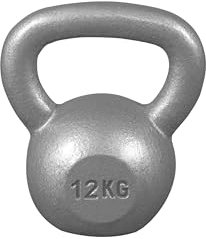 GORILLA SPORTS® Kettlebell - 2 bis 32 kg Gewichte, Einzeln/Set, Gusseisen, Bodenschonend, Silber oder Schwarz - Kugelhantel, Schwunghantel, Kugelgewicht, Rundgewicht, Krafttraining