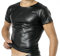 Verano Latex Herren Shirt 1/2 Arm- Vinyl -Shirt VA-C32-000, Schwarz, XL
