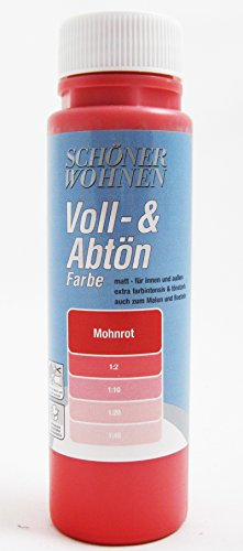 Voll- und Abtönfarbe Mohnrot 250 ml