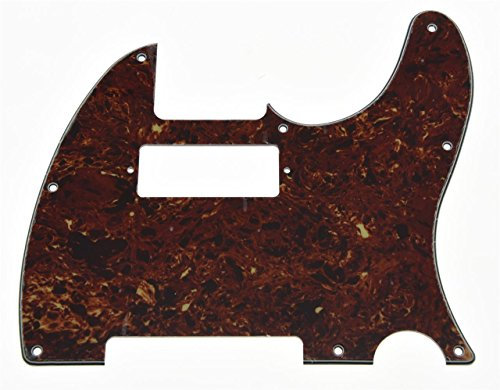 KAISH Tele Style Pickguard Gitarre Plektrum Guard Scratch Plate with Mini Humbucker Pickup hole for Tele/Telecaster Vintage Tortoise
