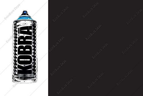 KOBRA HP044 400ml Aerosol Spray Paint - Matt Black