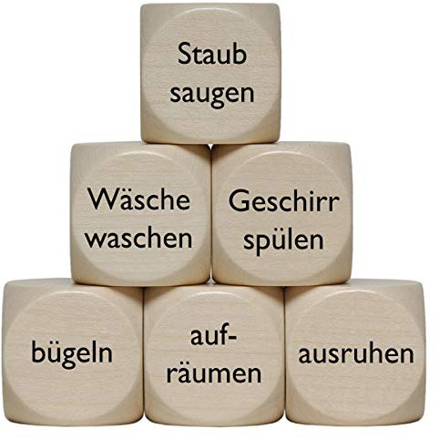 „Haushalts“ Holzwürfel 30 mm - 1 Stück