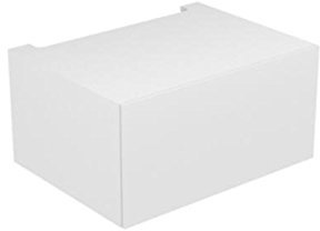Keuco Unterbauschrank Edition 11 31311, 1 Front -Auszug, Bel., weiß/Glas weiß, 31311300100
