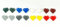 LEGO Hearts - Lot of 16 Complete Hearts in 8