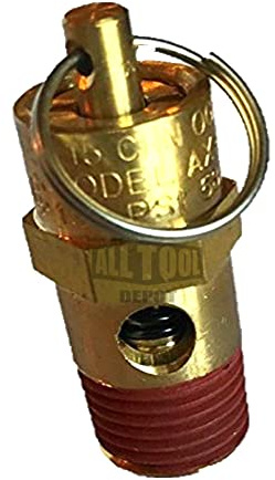 New 1/4 NPT 150 PSI 58 SCFM Air Compressor Relief Pressure Safety Valve, Tank Pop Off