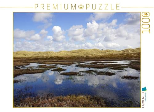 CALVENDO Puzzle Dünen am Radweg nach Hvide Sande | 1000 Teile Lege-Größe 64 x 48 cm Foto-Puzzle für glückliche Stunden