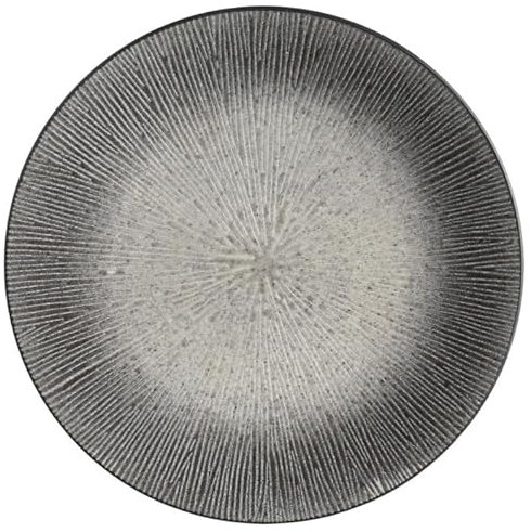 Secret de Gourmet - Lot de 6 Assiettes Plates Atelier 27cm Gris