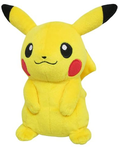 Pokemon ALL STAR COLLECTION Pikachu stuffed animal sitting height 16cm PP1