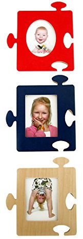 Hess Holzspielzeug 14620 - Ergänzungsset für Messlatte Bilderpuzzle, 3 teilig