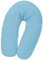 Julius Zöllner 4670040317 Stillkissen mit Perlenfüllung, uni Baumwolle,ca. 190 cm, uni blau