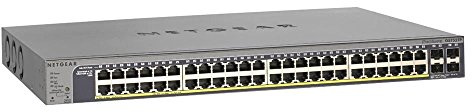 NETGEAR GS752TP-100EUS ProSAFE (52-Port Gigabit Smart Managed Switch mit POE (48x Gigabit, 4x SFP)