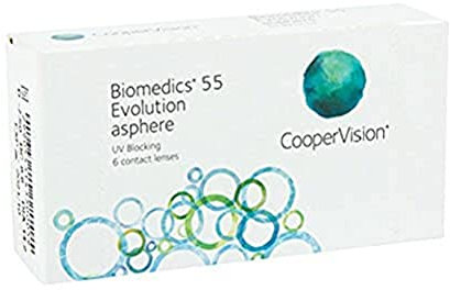 BIOMEDICS EVOLUTION CooperVision Biomedics 55 Evolution Monatslinsen weich, 6 Stück / BC 8.80 mm / DIA 14.20 mm / 7.50 Dioptrien